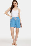 Rosaline Reclaimed Nature Knit Cotton Shorts (Pack Of 2) - Green Blue — thumbnail 10